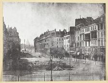 Rue Royale et Restes des Barricades de 1848, 1848, printed 1965. Creator: Hippolyte Bayard