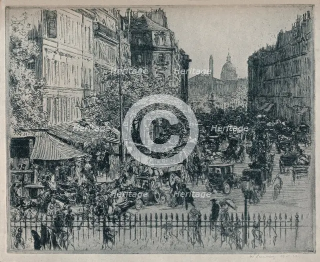 'Rue Royale, Paris', c1913. Artist: Walter Zeising.