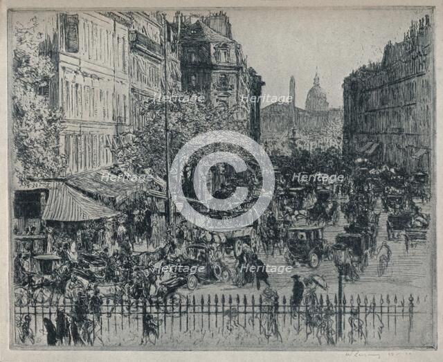 'Rue Royale, Paris', c1913. Artist: Walter Zeising.