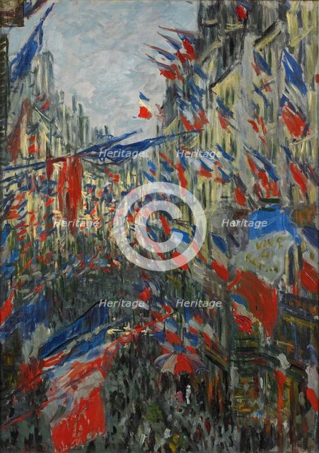 Rue Saint-Denis, fête du 30 juin 1878, 1878. Creator: Monet, Claude (1840-1926).