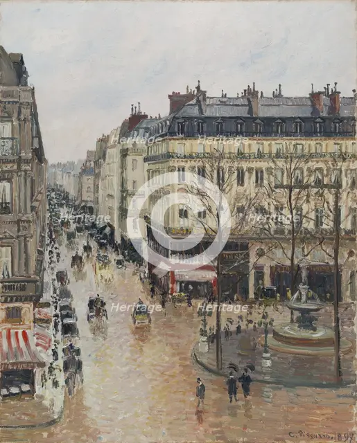Rue Saint-Honoré in the Afternoon. Effect of Rain, 1897. Creator: Camille Pissarro.