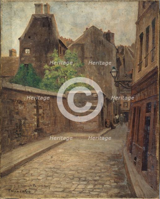 Rue Saint-Julien-le-Pauvre, 1902. Creator: Fernand Maillaud.