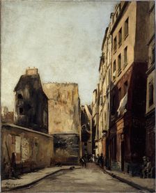 Rue Saint-Julien-le-Pauvre, in 1886. Creator: Emmanuel Lansyer