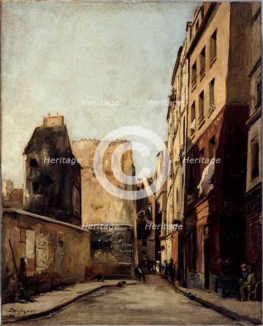 Rue Saint-Julien-le-Pauvre, in 1886. Creator: Emmanuel Lansyer.