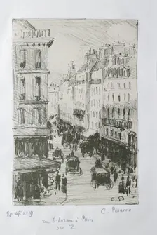Rue Saint-Lazare, Paris, 1897. Artist: Camille Pissarro
