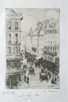 Rue Saint-Lazare, Paris, 1897. Artist: Camille Pissarro
