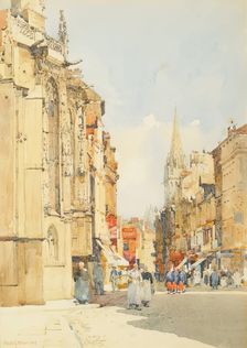 Rue Saint Pierre, Caen, 1908. Creator: Charles John Watson