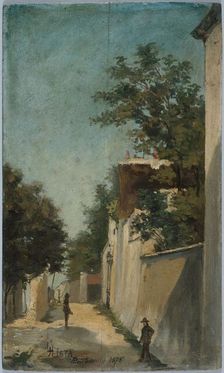 Rue Saint-Vincent in Montmartre, 18th arrondissement, 1875. Creator: Louis Hista