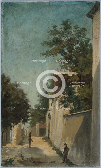 Rue Saint-Vincent in Montmartre, 18th arrondissement, 1875. Creator: Louis Hista.