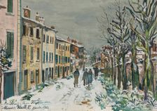 Rue sous la neige, 1923. Creator: Utrillo, Maurice (1883-1955)
