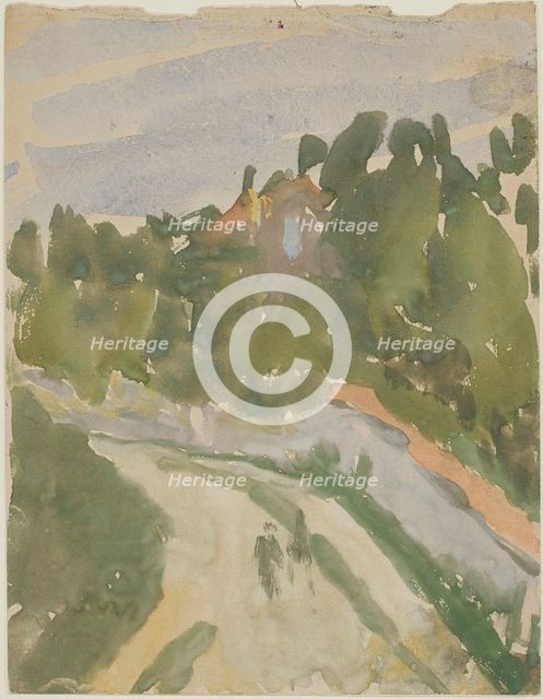 'Rue Terre Neuve, Meudon', 1896-1939. Creator: Gwendolen Mary John.