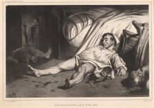 Rue Transnonain, le 15 avril 1834, (1834). Creator: Honore Daumier