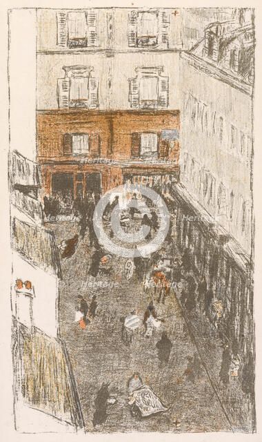 Rue vue d'en haut, 1895. Creator: Pierre Bonnard.