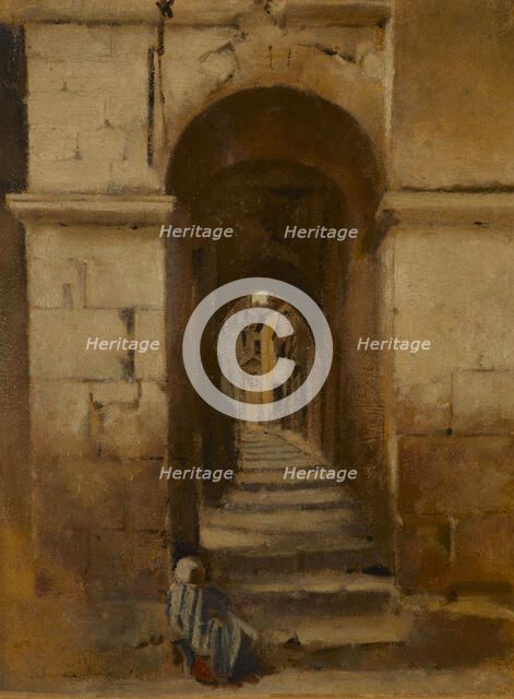 Ruelle à Rome, between 1859 and 1864. Creator: Jean Jacques Henner.