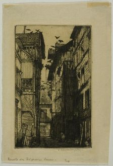 Ruelle des Pigeons, Rouen, 1903. Creator: Donald Shaw MacLaughlan
