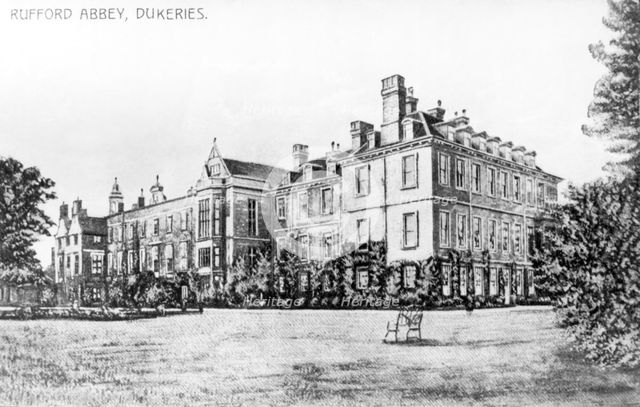 'Rufford Abbey, Dukeries', Nottinghamshire, c1900s. Creator: Unknown.
