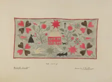 Rug or Wall Hanging, c. 1937. Creator: Isabelle De Strange