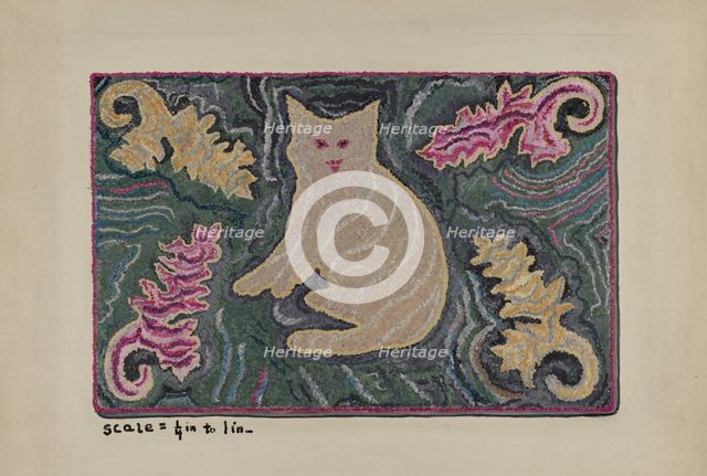 Rug, c. 1940. Creator: Dorothy Kiernan.