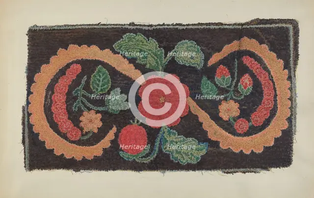 Rug, c. 1941. Creator: Trueworthy, Jessie.