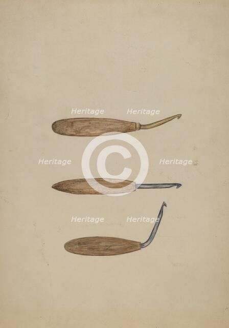 Rug Hooks, c. 1941. Creator: Mary Fitzgerald.