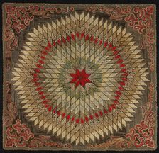 Rug, United States, 19th century. Creator: Unknown
