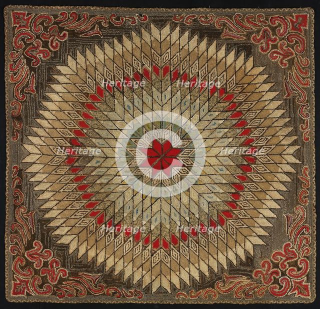Rug, United States, 19th century. Creator: Unknown.