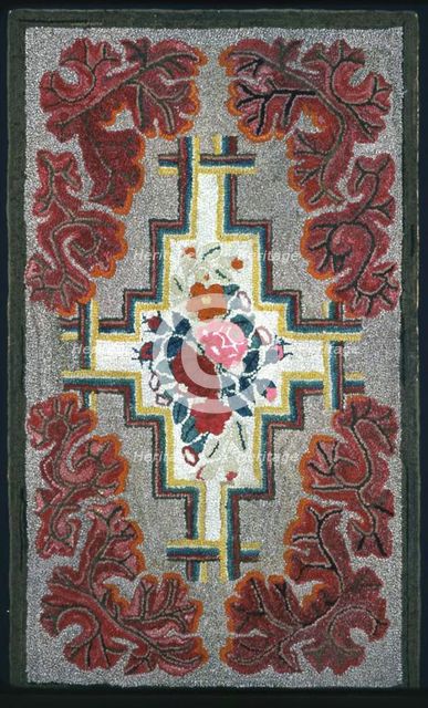Rug, United States, 19th century. Creator: Unknown.