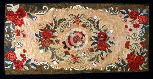 Rug, United States, 19th century. Creator: Unknown.