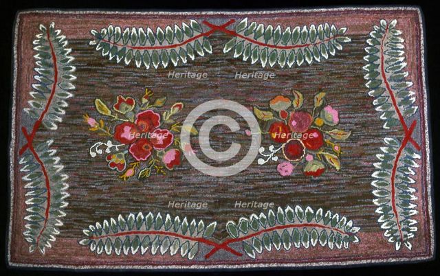 Rug, United States, 19th century. Creator: Unknown.