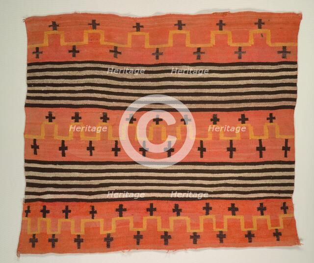 Rug (Woman's Wearing Blanket Style), c. 1895-1905. Creator: Unknown.