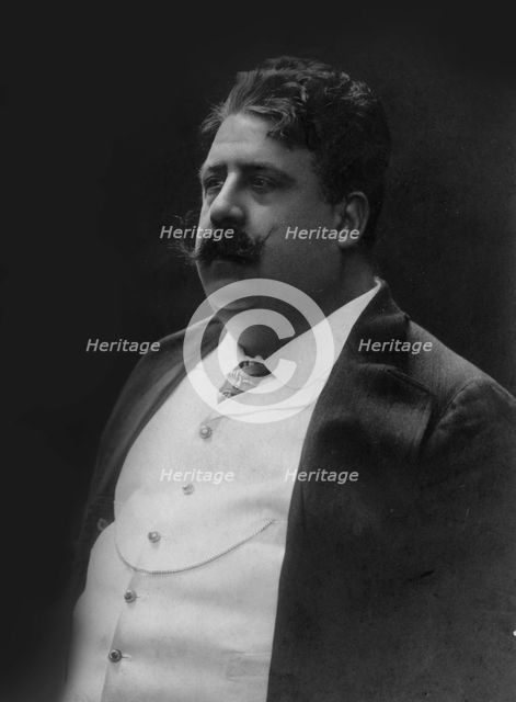 Ruggiero Leoncavallo (1858-1919). Creator: Anonymous.