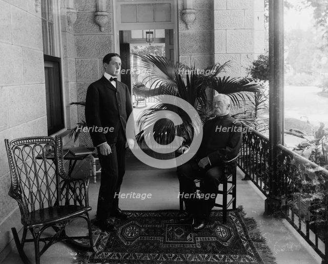 Ruggles, Gen. and son (Soldier's Home), between 1890 and 1910. Creator: Unknown.