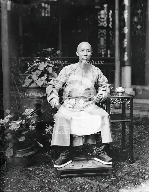 Ruilin, the governor of Guangdong and Guangxi, Qing China, 1869-1871. Creator: John Thomson.