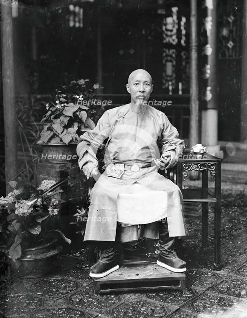 Ruilin, the governor of Guangdong and Guangxi, Qing China, 1869-1871. Creator: John Thomson.