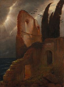Ruin by the Sea, 1881. Creator: Arnold Böcklin (Swiss, 1827-1901)