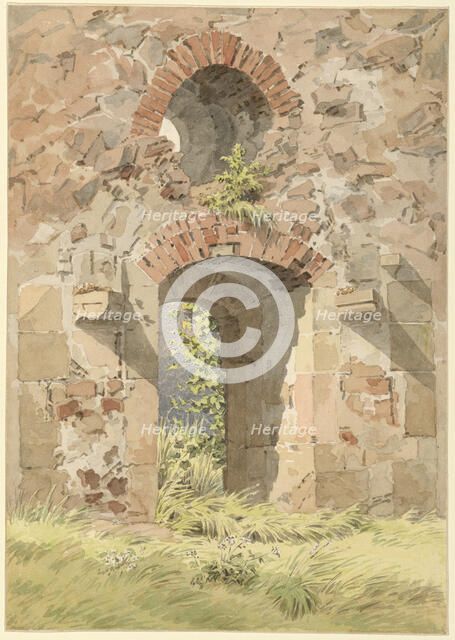 Ruin of the Monastery of the Holy Cross, Meissen, 1824. Creator: Friedrich, Caspar David (1774-1840).