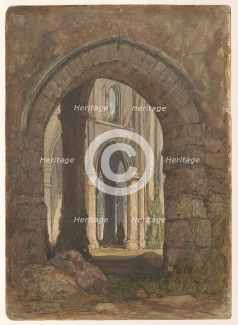 Ruin of a Gothic church, after 1800-before 1899. Creator: Anon.
