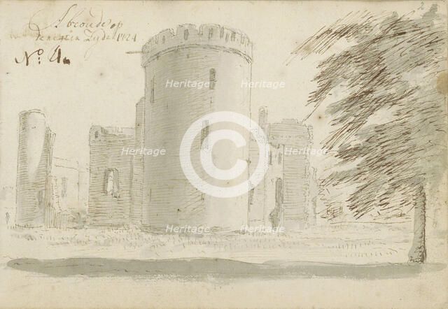 Ruin of castle Abcoude, 1724. Creator: Abraham Meyling.