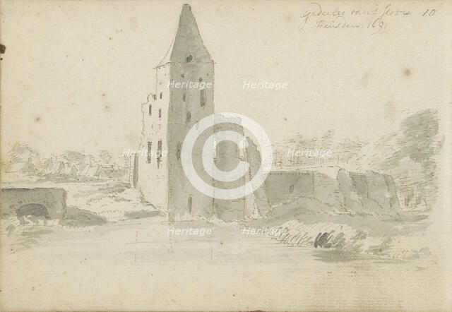 Ruin of Heusden Castle, 1691. Creator: Abraham Meyling.