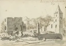 Ruin of Heusden Castle in Heusden, 1691. Creator: Abraham Meyling