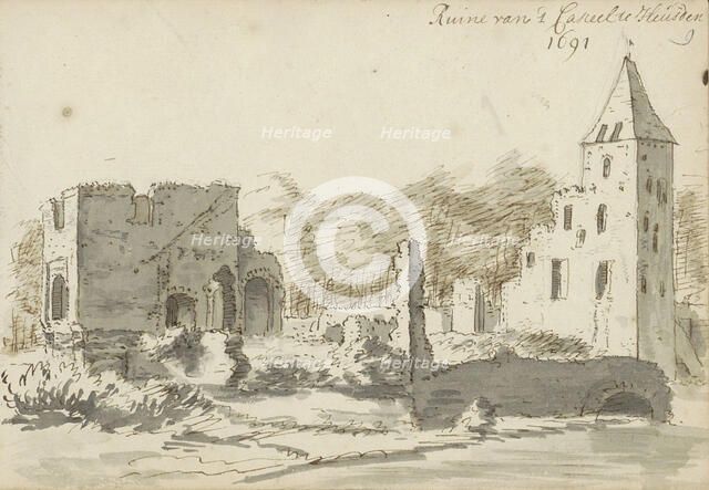 Ruin of Heusden Castle in Heusden, 1691. Creator: Abraham Meyling.