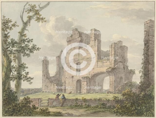 Ruin of Rijnsburg Abbey, 1754-1820. Creator: Hermanus Numan.