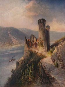 Ruine Ehrenfels (Ehrenfels Castle), 1923. Creator: Nikolai of Astudin