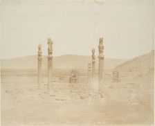 Ruine sulla prima terrazza, Persepolis, 1858. Creator: Luigi Pesce