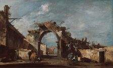 Ruined Archway, 1775/93. Creator: Francesco Guardi