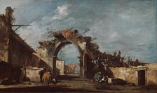 Ruined Archway, 1775/93. Creator: Francesco Guardi