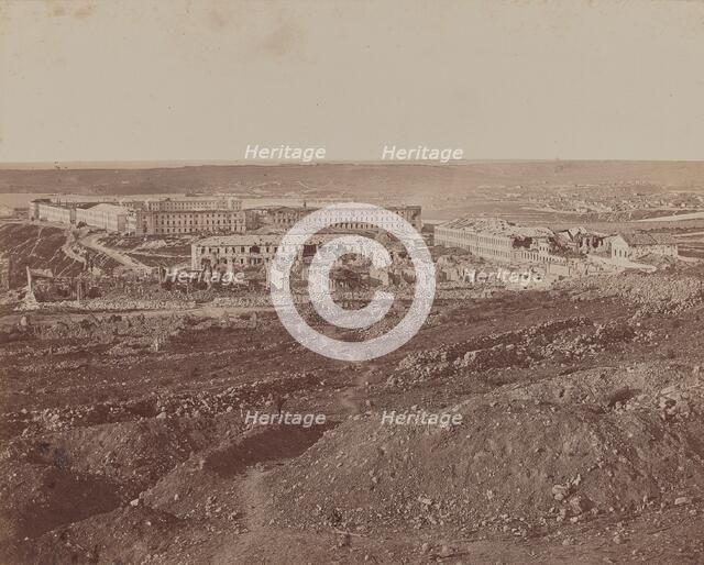 Ruined Buildings, 1855-1856. Creator: James Robertson.