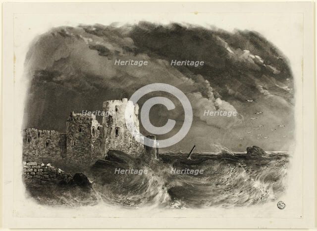 Ruined Castle by the Sea, n.d. Creator: John Rawson Walker.