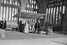 Ruined Cathedral Church of St Michael, Bailey Lane, Coventry, 23/03/1956. Creator: John Laing plc