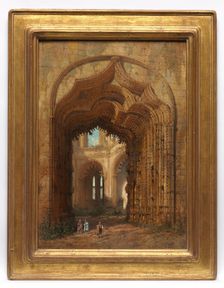 Ruined Church, c. 1840. Creator: Adrien Dauzats (French, 1804-1868)
